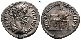 Marcus Aurelius AD 161-180. Struck AD 179. Rome. Denarius AR