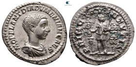 Diadumenian, as Caesar AD 217-218. Rome. Denarius AR