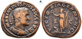 Maximinus I Thrax AD 235-238. Rome. Sestertius Æ