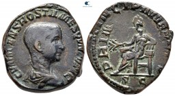 Hostilian AD 251. Rome. Sestertius Æ