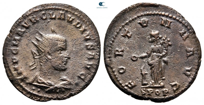 Claudius II (Gothicus) AD 268-270. Smyrna
Antoninianus Æ silvered

23 mm, 3,4...