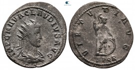 Claudius II (Gothicus) AD 268-270. Smyrna. Antoninianus Æ silvered