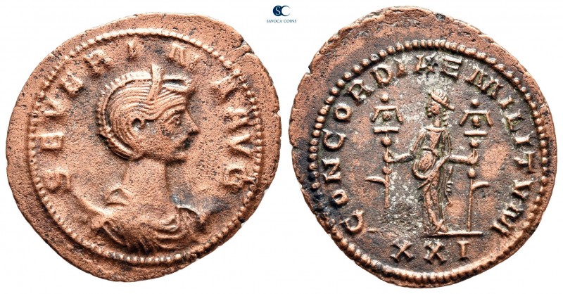 Severina AD 270-275. Cyzicus
Antoninianus Æ

26 mm, 3,51 g

SEVERINA AVG, d...