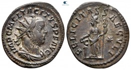 Tacitus AD 275-276. Lugdunum (Lyon). Antoninianus Æ silvered