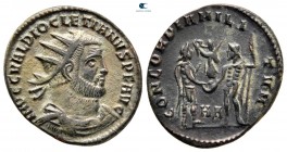 Diocletian AD 284-305. Struck AD 292. Heraclea. Billon Antoninianus