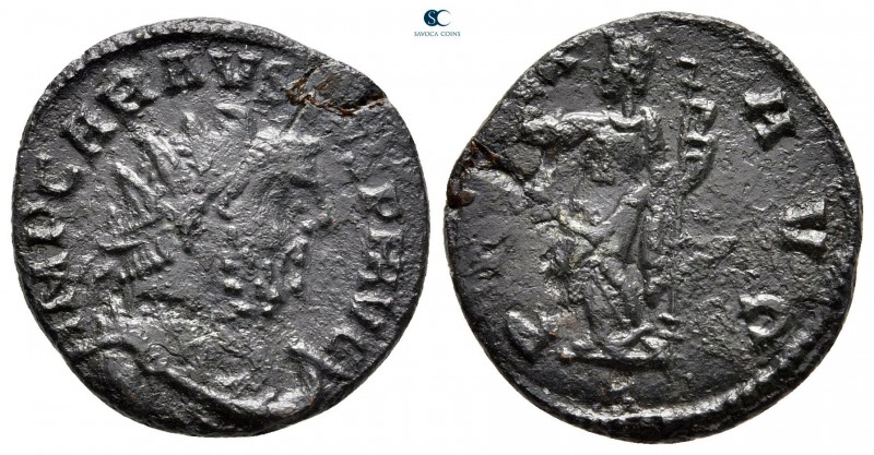 Carausius AD 287-293. Uncertain mint
Antoninianus Æ

20 mm, 3,15 g

IMP CAR...