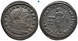 Galerius Maximianus, as Caesar AD 293-305. Struck AD 301. Aquileia. Nummus Æ