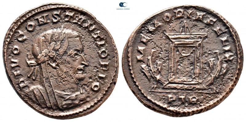 Divus Constantius I AD 317-318. Consecration issue struck under Constantine I. T...