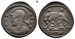 City Commemorative circa AD 330-354. Thessaloniki. Nummus Æ