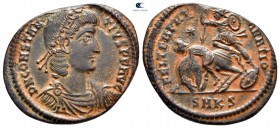 Constantius II AD 337-361. Cyzicus. Follis Æ