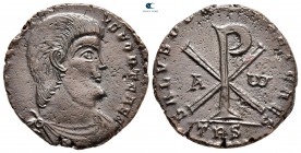 Decentius, as Caesar AD 350-353. Treveri. Follis Æ