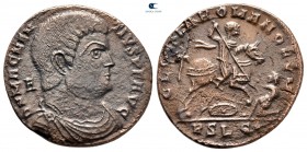 Magnentius AD 350-353. Lugdunum (Lyon). Follis Æ