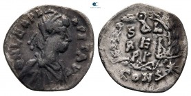 Uncertain Germanic Tribes. Uncertain mint circa AD 474. Contemporary imitation of Constantinople mint in the name of Leo I. Half siliqua AR