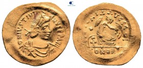 Justinian I AD 527-565. Constantinople. Semissis AV