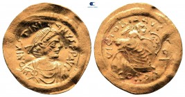 Justinian I AD 527-565. Constantinople. Semissis AV