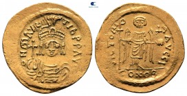 Maurice Tiberius AD 582-602. Struck 583/4-602. Constantinople. 10th officina. Solidus AV