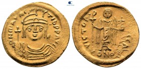 Maurice Tiberius AD 582-602. Struck AD 583/4-602. Constantinople. 1st officina. Solidus AV