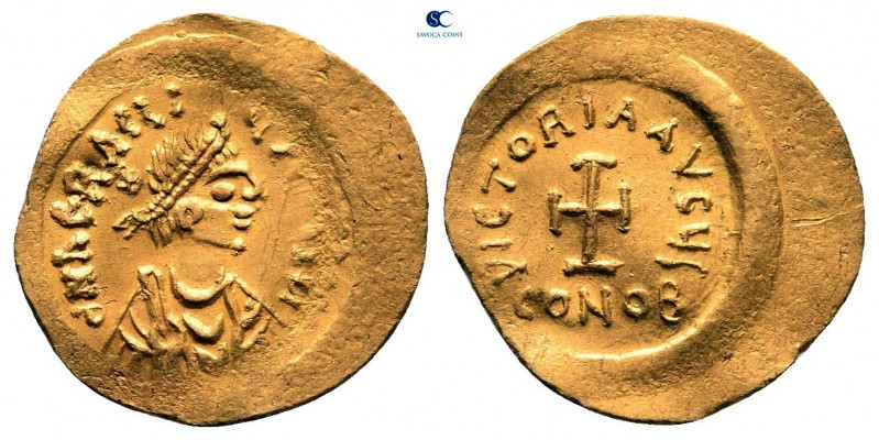 Heraclius AD 610-641. Struck AD 610-613. Constantinople
Tremissis AV

16 mm, ...