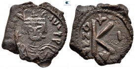 Heraclius AD 610-641. Cyzicus. Half Follis or 20 Nummi Æ