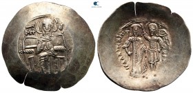 Isaac II Angelos AD 1185-1195. Constantinople. Aspron Trachy EL