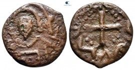 Joscelin I de Courtenay or Joscelin II AD 1119-1150. Edessa. Follis Æ
