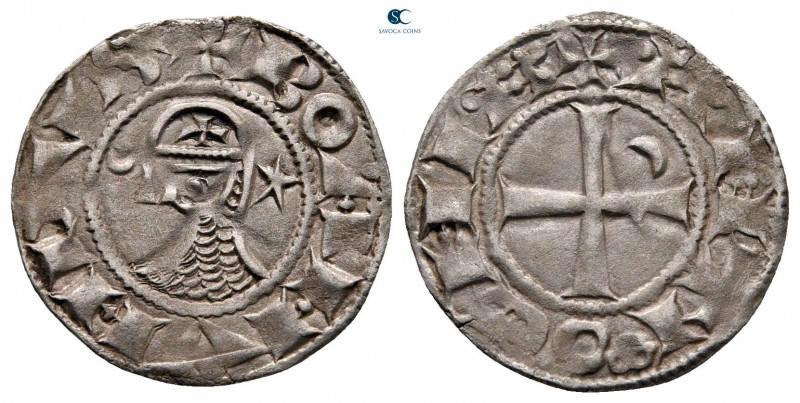 Bohémond III AD 1163-1201. Antioch
Denier AR

18 mm, 0,84 g

+ BOAMVNDVS, h...