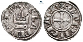 Guillaume II de Villehardouin AD 1246-1278. Corinth. Denier Tournois BI. Variety GV224