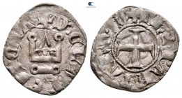 Philippe de Taranto AD 1307-1313. Glarenza (modern Kyllini in Elis). Denier Tournois BI. Variety PT2
