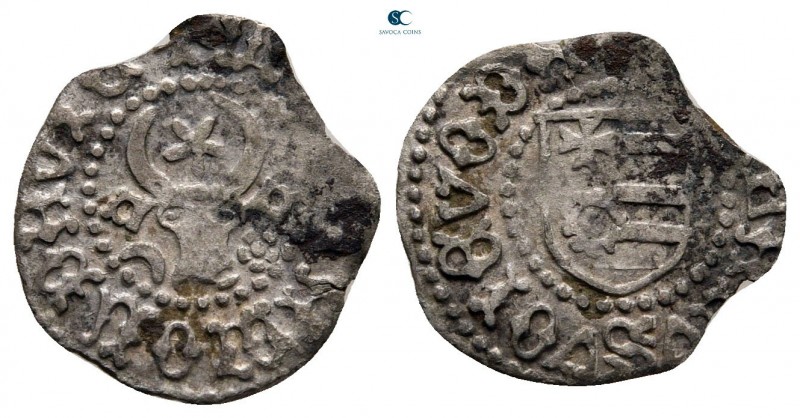 Stefan cel Mare AD 1457-1504. Type IIb
Groschen AR 

15 mm, 0,53 g

Bucrani...