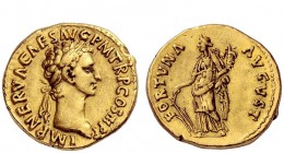 The Roman Empire 
 Nerva, 96 – 98 
 Aureus 97, AV 7.52 g. IMP NERVA CAES AVG P M TR P COS III P P Laureate head r. Rev. FORTVNA – AVGVST Fortuna sta...