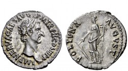 The Roman Empire 
 Nerva, 96 – 98 
 Denarius 97, AV 3.49 g. IMP NERVA CAES AVG P M TR P COS III P P Laureate head r. Rev. FORTVNA – AVGVST Fortuna s...
