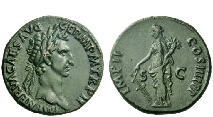 The Roman Empire 
 Nerva, 96 – 98 
 As 98, Æ 9.39 g. IMP NERVA CAES AVG – GERM...