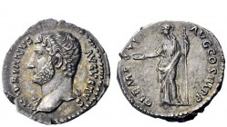 The Roman Empire 
 Hadrian, 117 – 138 
 Denarius circa 132-134, AR 3.17 g. HADRIANVS – AVGVSTVS Bare-headed bust l., with aegis and drapery on r. sh...