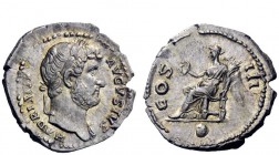 The Roman Empire 
 Hadrian, 117 – 138 
 Denarius circa 134-138, AR 3.42 g. HADRIANVS – AVGVSTVS COS III P P Laureate bust r. with drapery on l. shou...