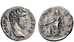The Roman Empire 
 Aelius caesar, 136 – 138 
 Denarius 137, AR 3.21 g. L AELIVS – CAESAR bareheaded bust r. Rev. TR POT – COS II Salus standing l. h...