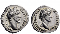 The Roman Empire 
 Antoninus Pius augustus, 138 – 161 
 Denarius 140, AR 3.12 g. ANTONINVS AVG PI – VS P P TR P COS III Laureate head of Antoninus P...