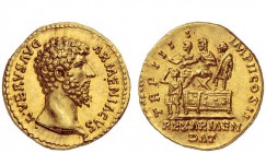 The Roman Empire 
 Lucius Verus, 161 – 169 
 Aureus 163-164, AV 7.42 g. L VERVS AVG – ARMENIACVS Bare head r. Rev. TR P IIII – IMP II COS II L. Veru...