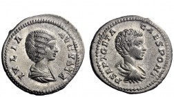 The Roman Empire 
 Julia Domna, wife of Septimius Severus 
 Denarius circa 196-211, AR 3.30 g. IVLIA – AVGVSTA Draped bust of J. Domna r. Rev. P SEP...