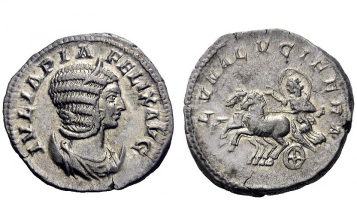The Roman Empire 
 Julia Domna, wife of Septimius Severus 
 Antoninianus 211-2...