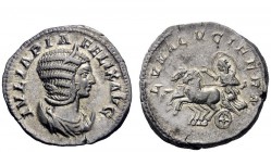 The Roman Empire 
 Julia Domna, wife of Septimius Severus 
 Antoninianus 211-217, AR 5.65 g. IVLIA PIA – FELIX AVG Diademed and draped bust r. on cr...
