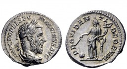 The Roman Empire 
 Macrinus, 217 – 218 
 Denarius 217-218, AR 3.60 g. IMP C M OPEL SEV – MACRINVS AVG Laureate and draped bust r. Rev. PROVIDEN – TI...