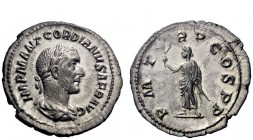 The Roman Empire 
 Gordian I, 1st – 22nd April 238 
 Denarius 1st-22nd April 238, AR 2.71 g. IMP M ANT GORDIANVS AFR AVG Laureate, draped and cuiras...