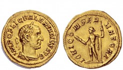 The Roman Empire 
 Valerian I, 253 – 260 
 Aureus circa 253-254, AV 3.67 g. IMP C P LIC VALERIANVS AVG Laureate, draped and cuirassed bust r. Rev. I...