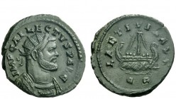 The Roman Empire 
 Allectus, 293 – 297 
 Quinarius, Camulodunum (?) 293-296, billon 3.50 g. IMP C ALLECTVS P AVG Radiate and cuirassed bust r. Rev. ...