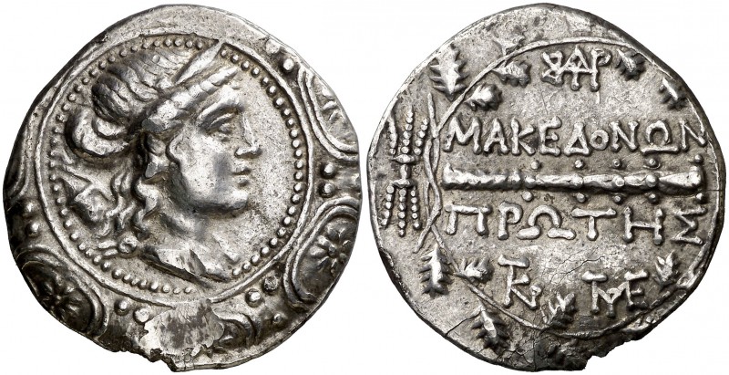 (167/158-149 a.C.). Macedonia. Amfípolis. Tetradracma. (S. 1386 var) (CNG. III, ...