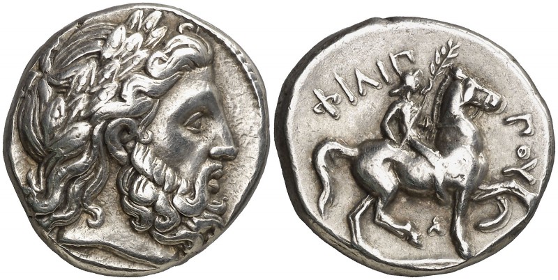 Imperio Macedonio. Filipo II (359-336 a.C.). Amfípolis. Tetradracma. (S. 6683 va...