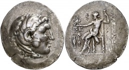 Imperio Macedonio. Alejandro III, Magno (336-323 a.C.). Temnos. Tetradracma. (S. 4225) (MJP. 1676). 16,24 g. MBC/MBC-.