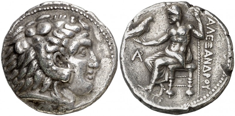 Imperio Macedonio. Alejandro III, Magno (336-323 a.C.). Biblos. Tetradracma. (S....