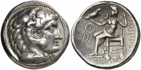 Imperio Macedonio. Filipo III, Arridaeo (323-317 a.C.). Arados. Tetradracma. (S. 6749 var) (MJP. P151 sim). 16,87 g. Buen ejemplar. EBC-.