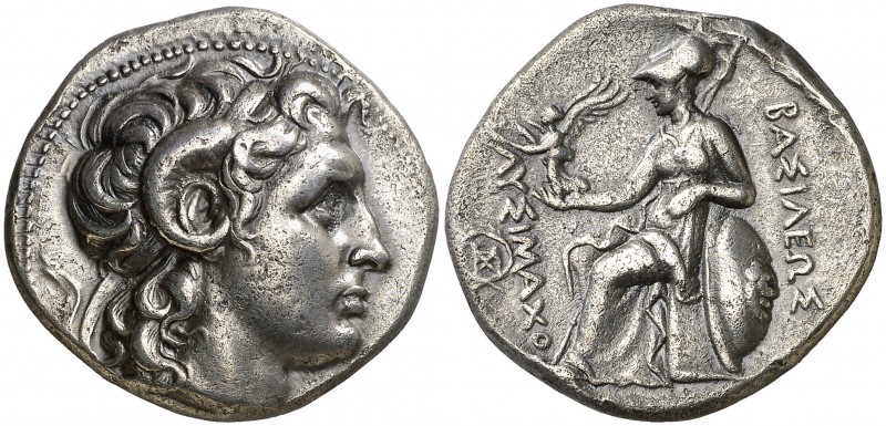 Reino de Tracia. Lisímaco (323-281 a.C.). Tetradracma. (S. 6814 var). 16,85 g. A...